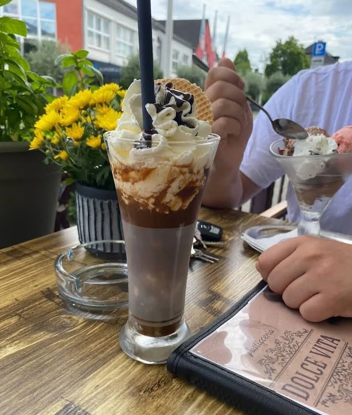 Buntes Gelato Eis
